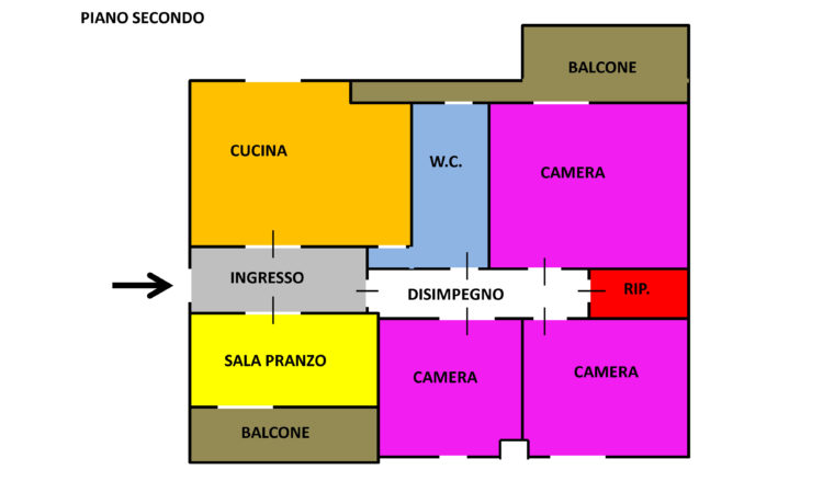 Appartamento con box auto a Sant’Angelo dei Lombardi 2487 - Tutte le planimetrie